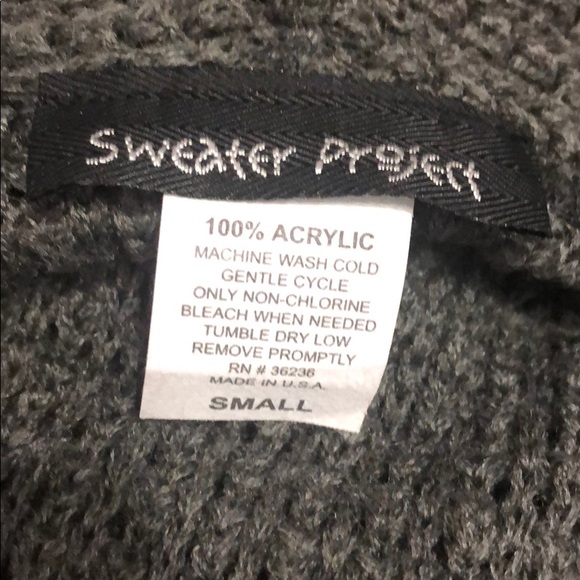 Sweater Project Charcoal Sweater Dress Size Small - Picture 7 of 7